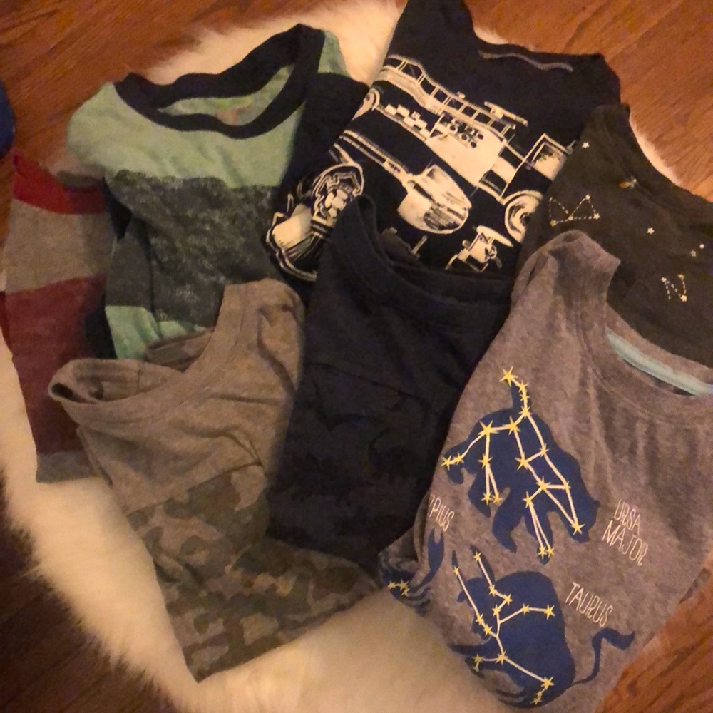 Bundle of boys long sleeve tshirts